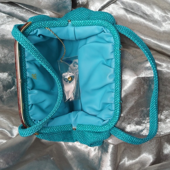 Vintage JR Canada handbag in teal - Picture 7 of 10